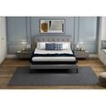 Gfancy Fixtures 8 in. Three Layer Gel Infused Memory Foam Smooth Top Mattress, White & Black - Twin Extra Large GF3093143